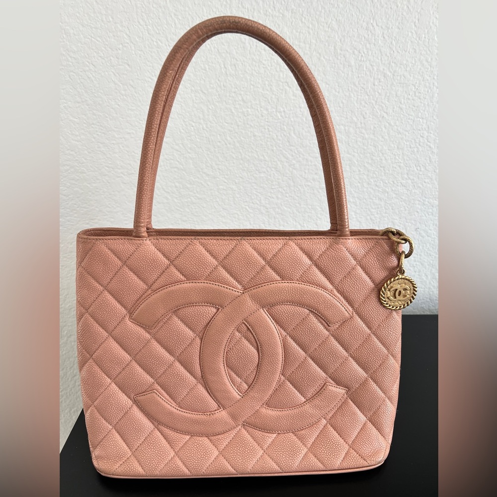 Chanel Quilted Caviar Leather Medallion Tote - Picture 1 of 16